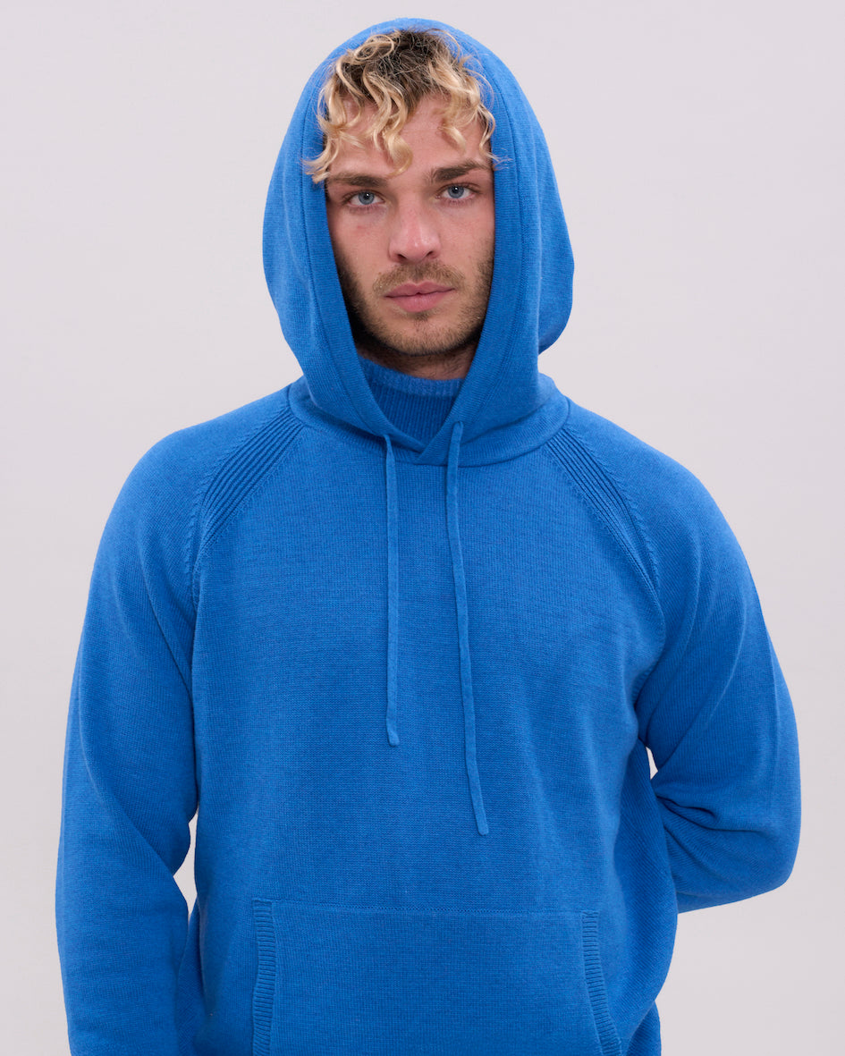 Knitted Rollneck Hoodie