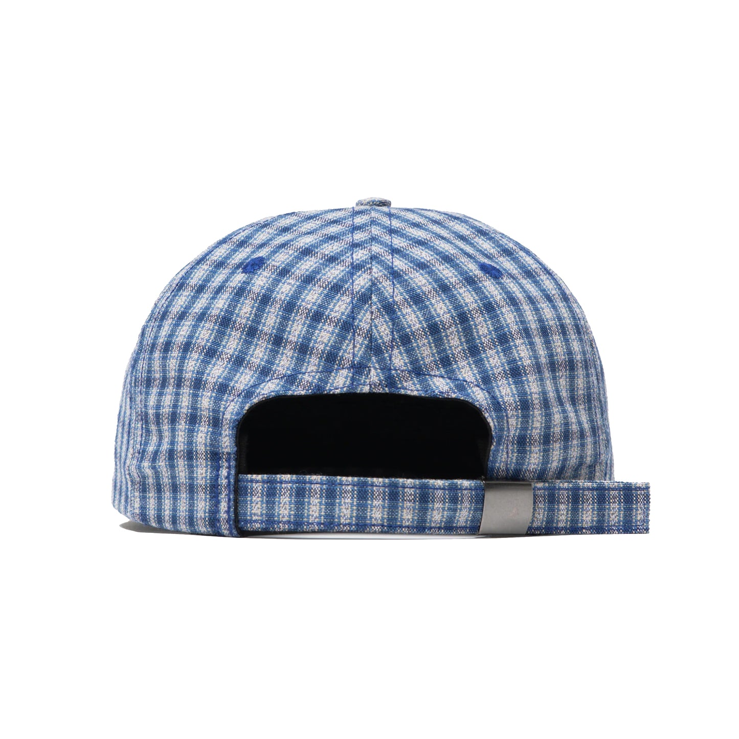 Blue Plaid Short Brim Hat