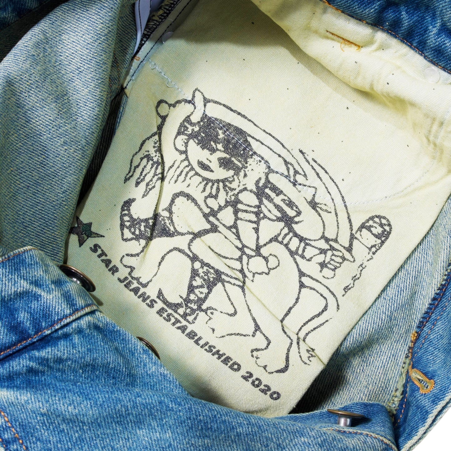 Heavyweight Faded C-Star Denim Shorts