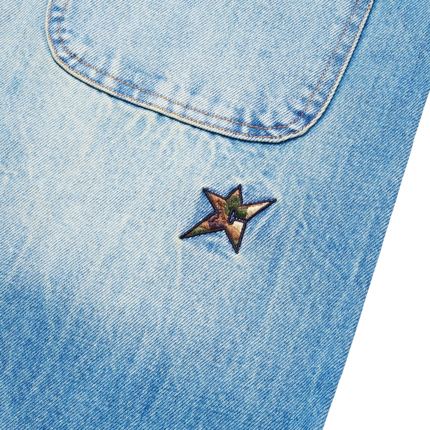 Heavyweight Faded C-Star Denim Shorts