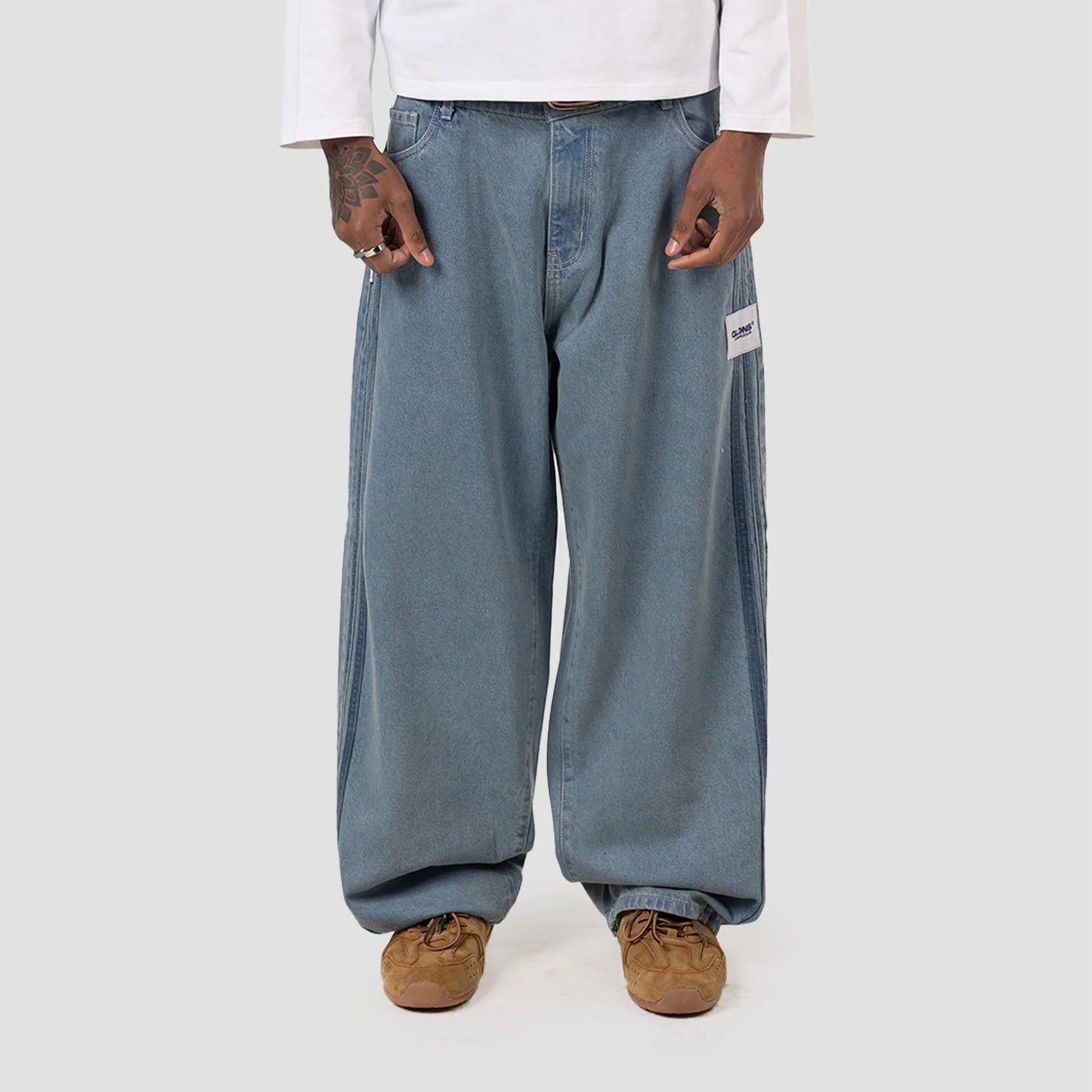 Sky Blue Baggy Jeans