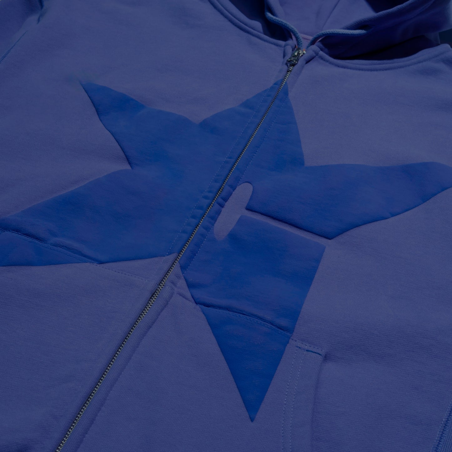 PUFF PRINT ZIP HOODIE