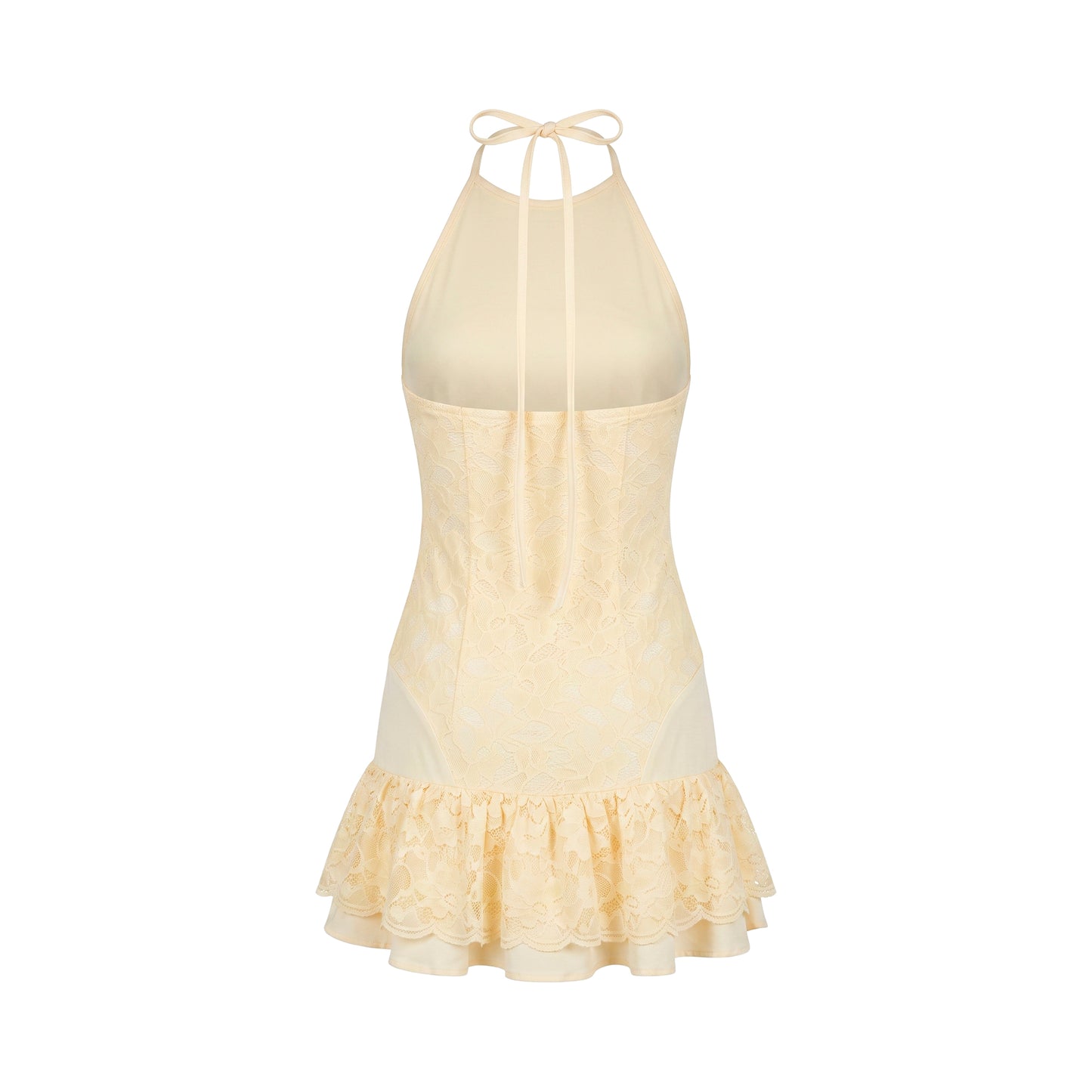 Sylphie Halter Drop Waist Mini Dress