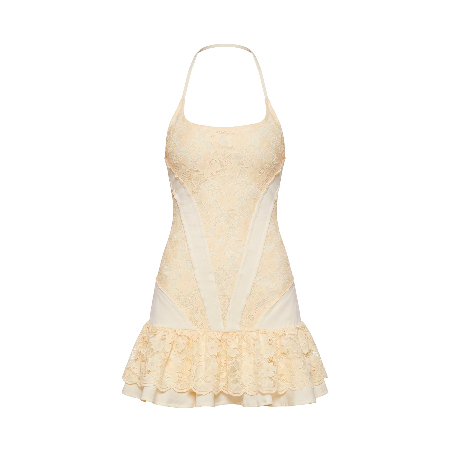 Sylphie Halter Drop Waist Mini Dress