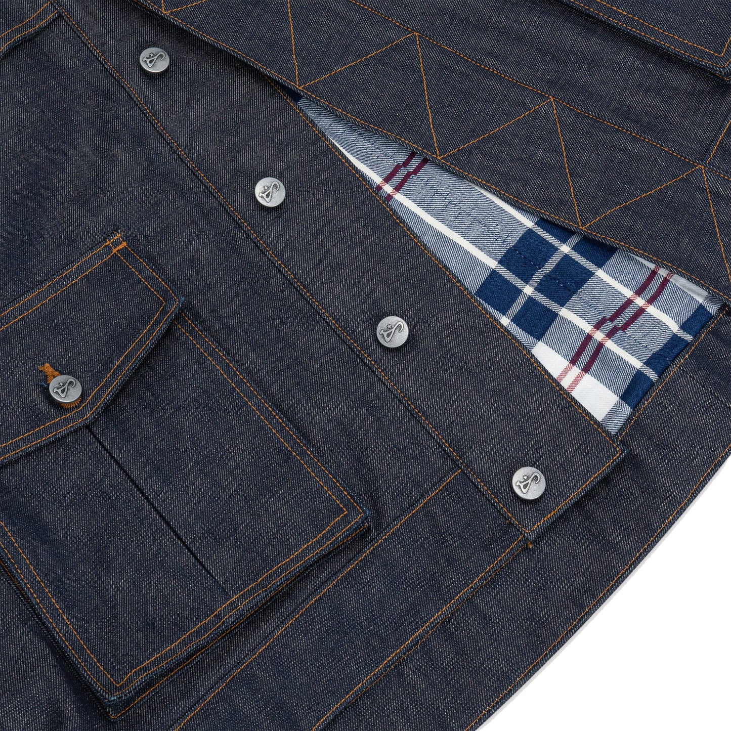 Reversible 7 Pocket Japanese Denim Jacket