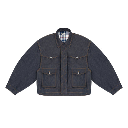 Reversible 7 Pocket Japanese Denim Jacket