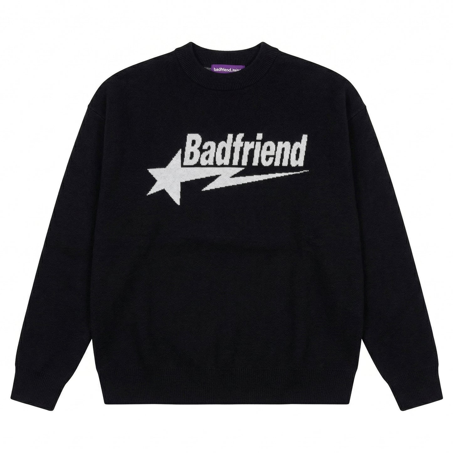 Star Logo Jacquard Knit Sweater