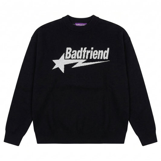 Star Logo Jacquard Knit Sweater