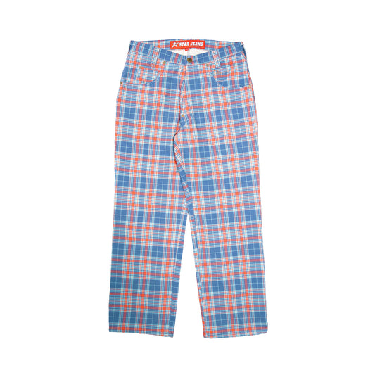 C-Star Plaid Denim Pants