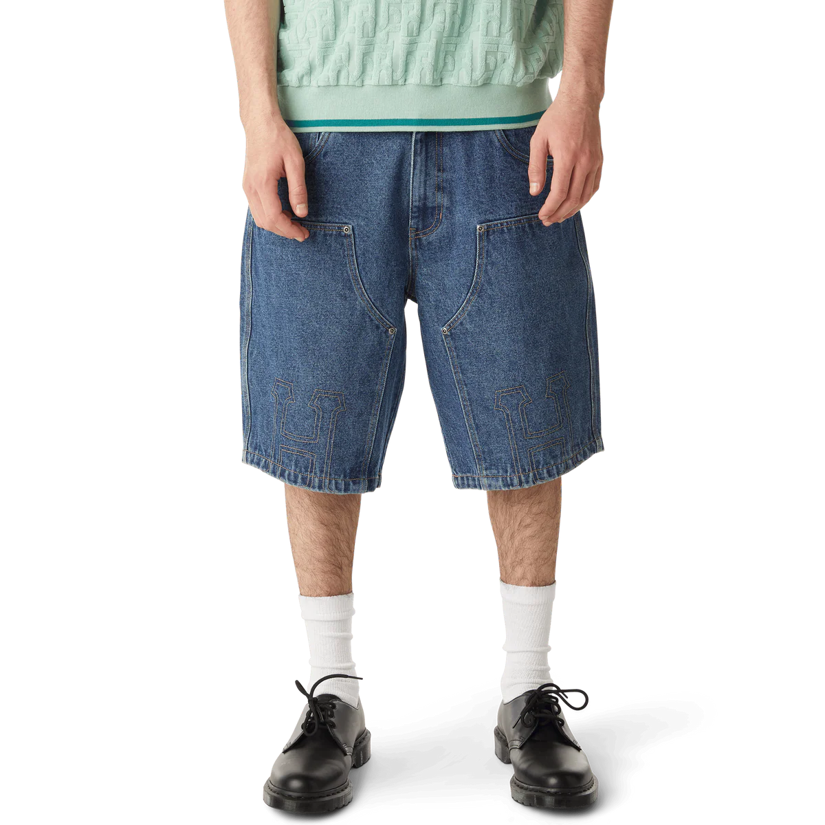 Classic H Double Knee Denim Short