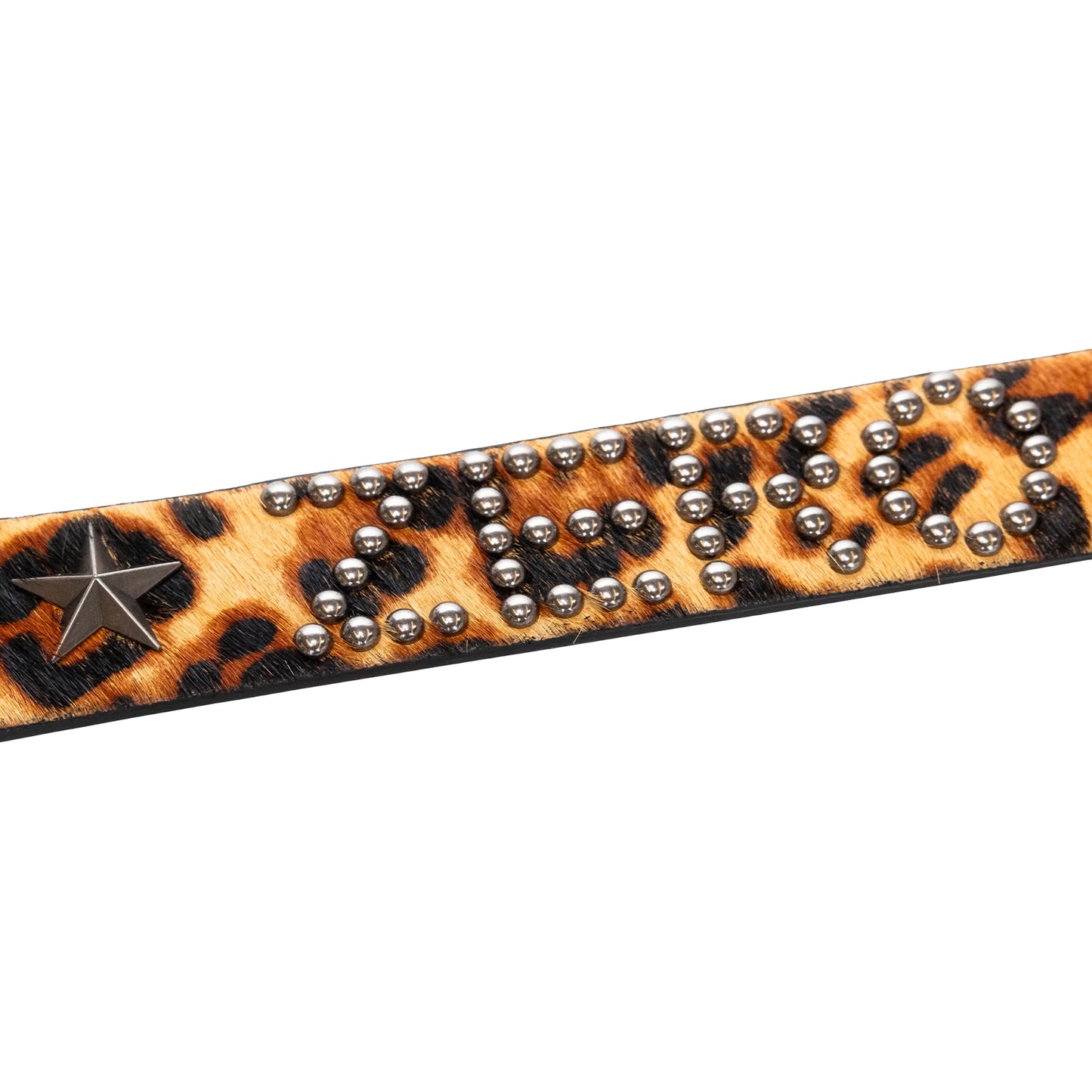 Leopard Studded Belt