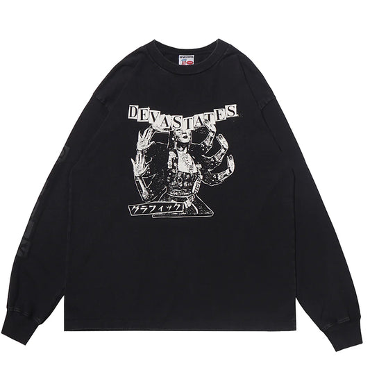 Fuzz Longsleeve GFX Retro Tee