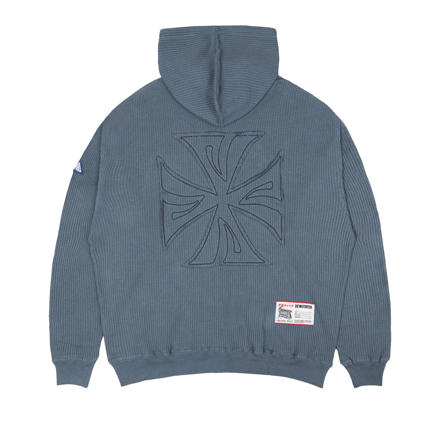Waffle Knit Zip Up Hoodie