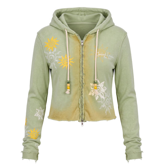 Cleo Sunfade Zip Through Hoodie