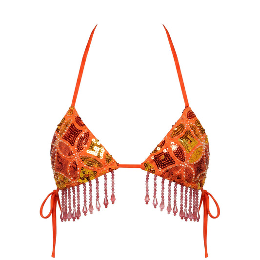 Mosaic Beaded Resort Triangle Top