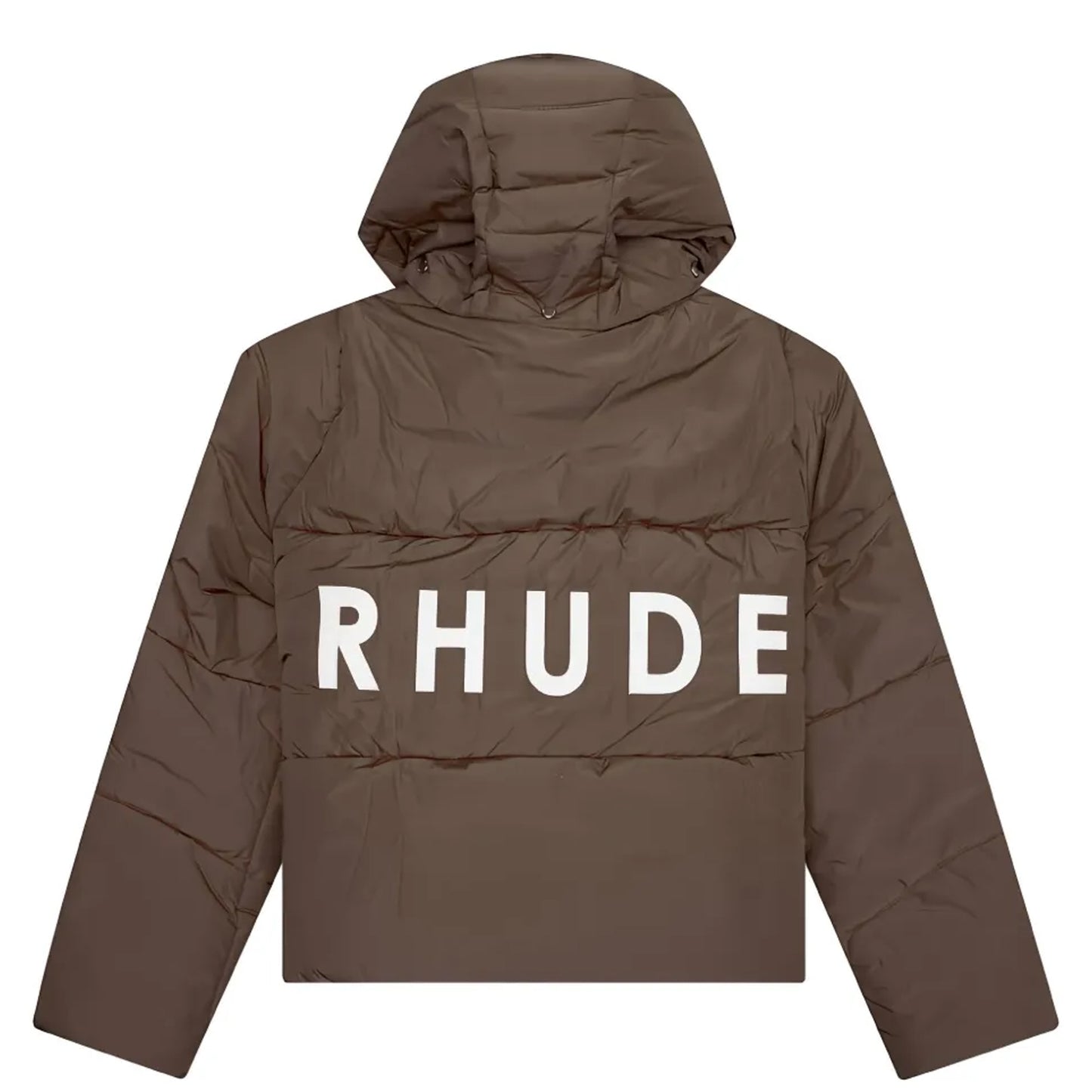 Graphic Print Puffer Coat