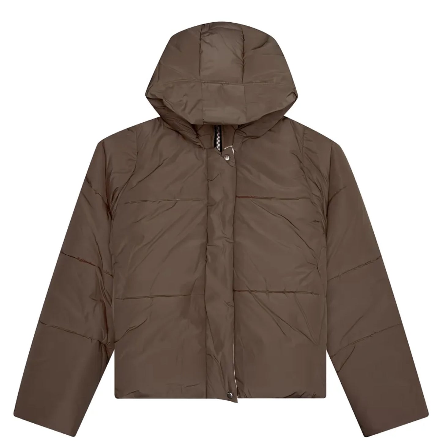 Graphic Print Puffer Coat