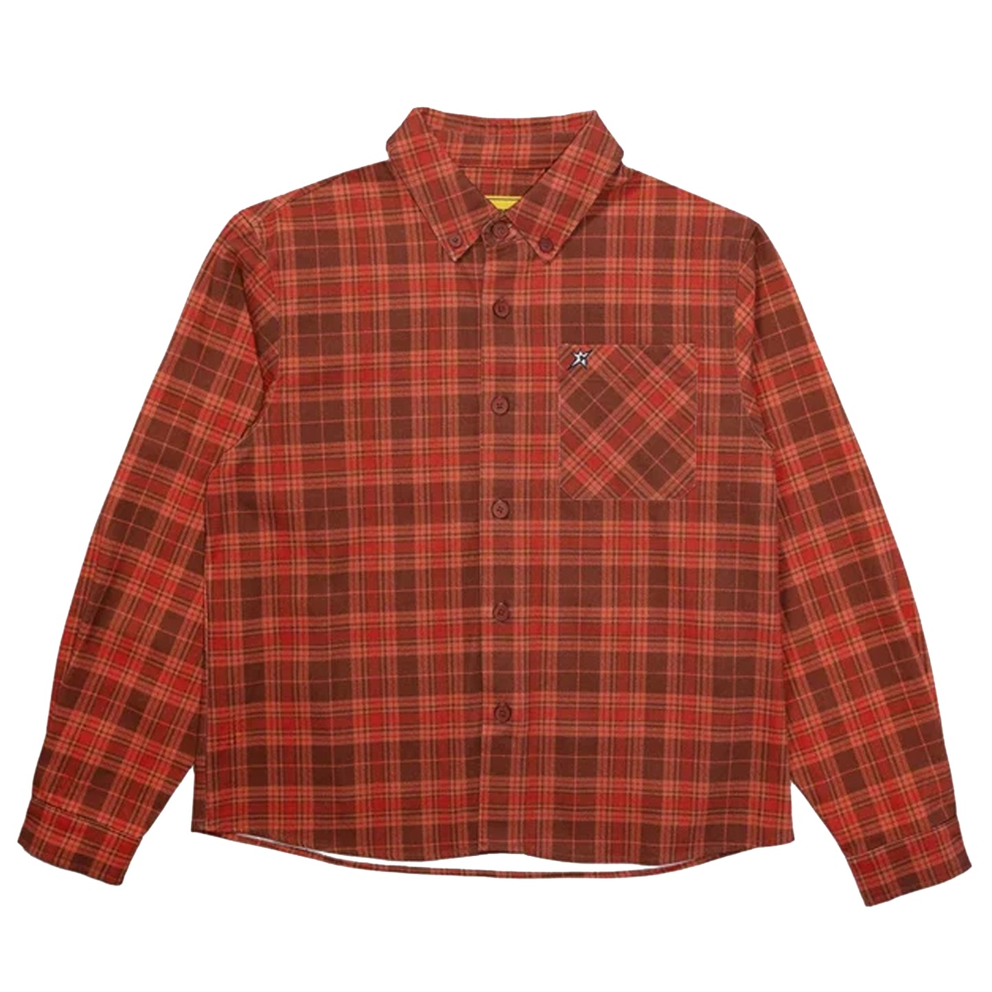 Plaid Denim Button-Up