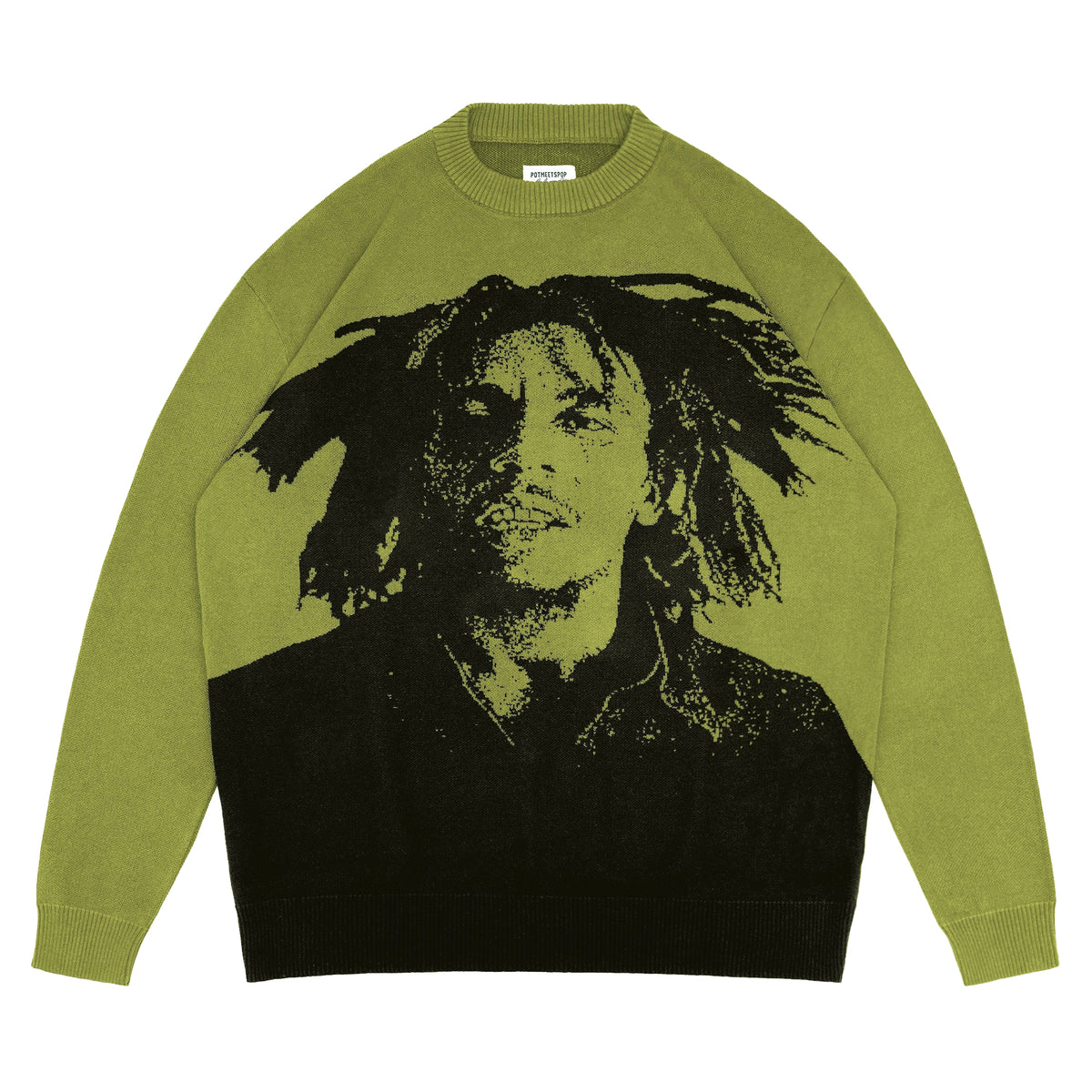Natty Dread Knitted Sweater Green