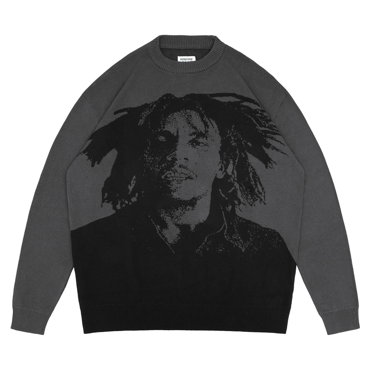 Natty Dread Knitted Sweater Grey