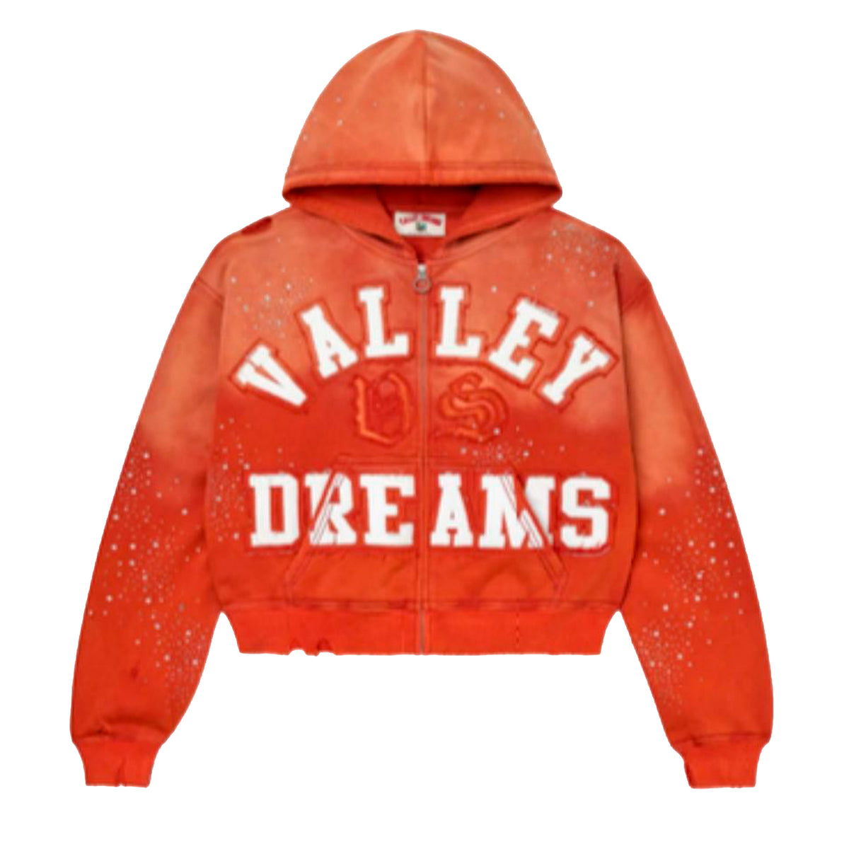 Rhinestone Zip Hoodie