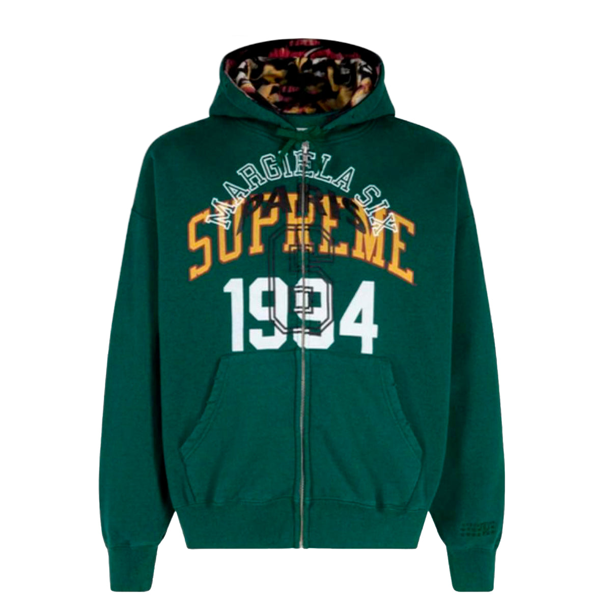 MM6 Maison Margiela Zip Up Hooded Sweatshirt