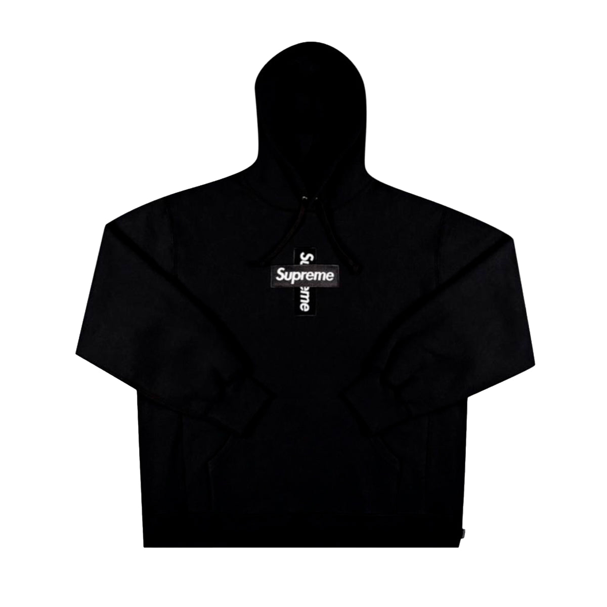 Cross Box Logo Zip Up Hooded Sweatshirt